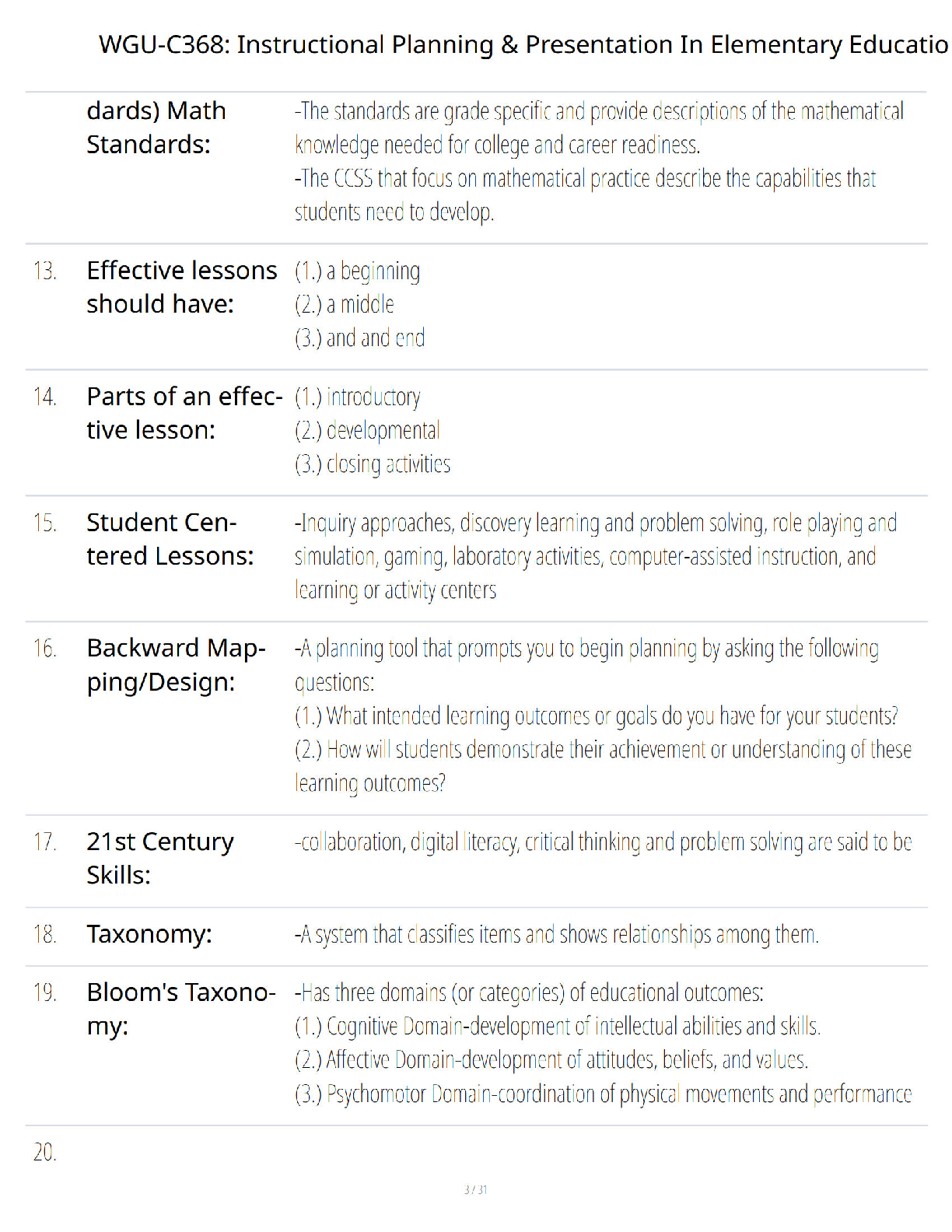 WGU C368 Instructional Planning Study Guide Exam Prep IMG-3