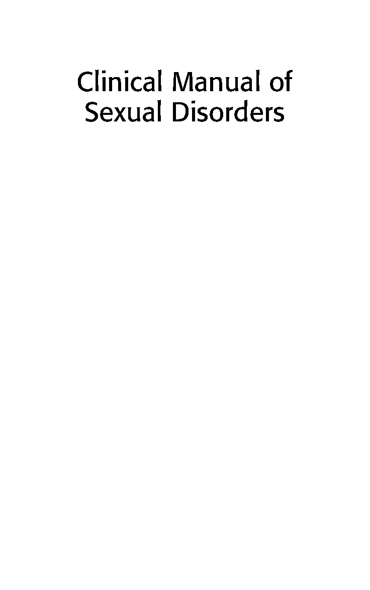 Clinical Manual of Sexual Disorders Test Bank 2026