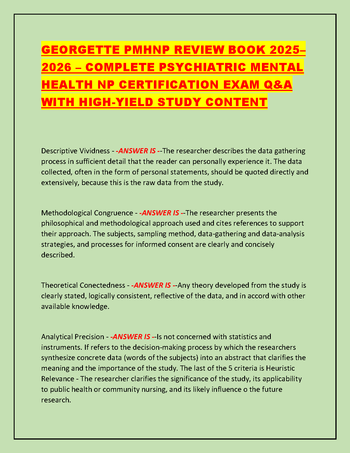 PMHNP-BC Test Bank 2025-2026 Q&A Guide IMG-1