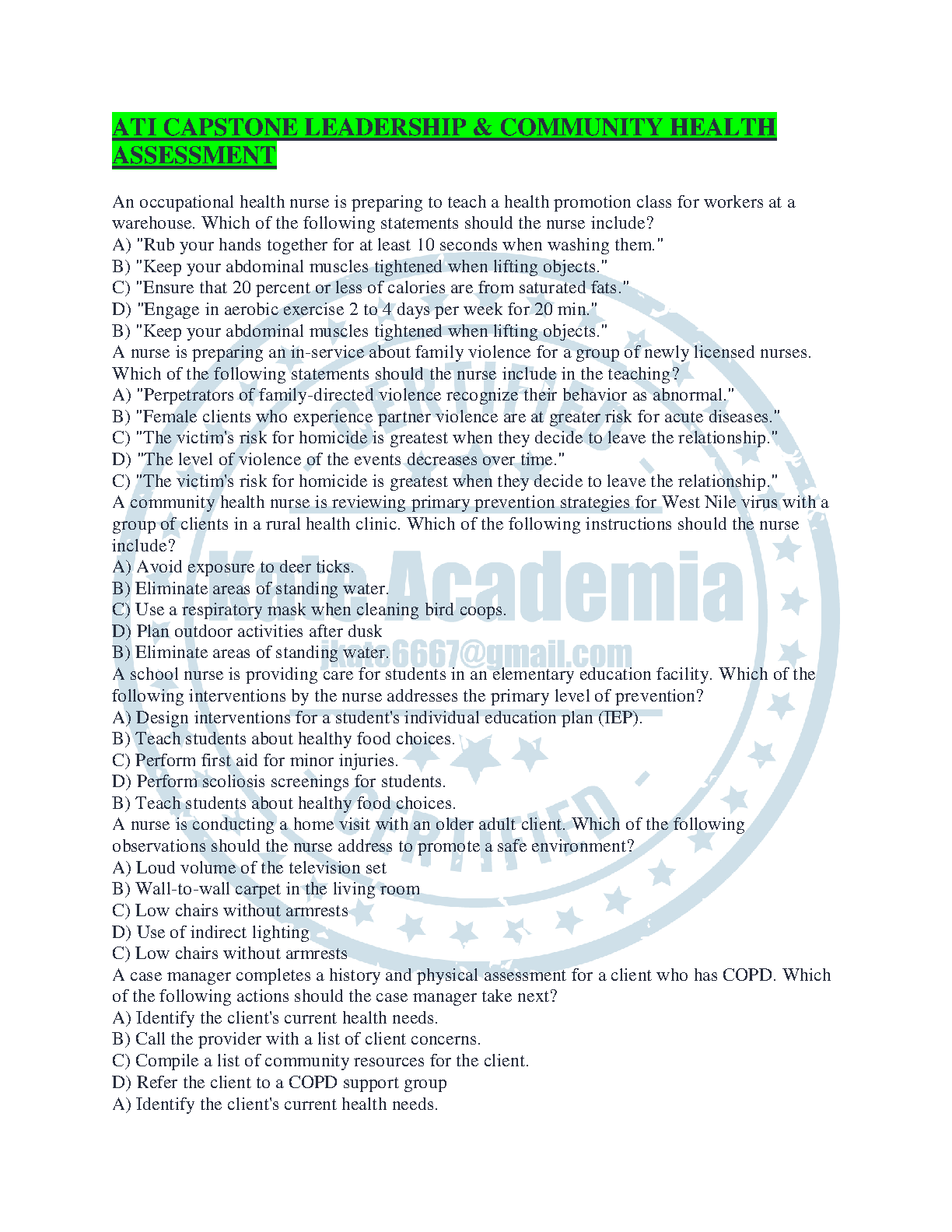 ATI Capstone Leadership & Community Health Guide 2026/27 IMG-1