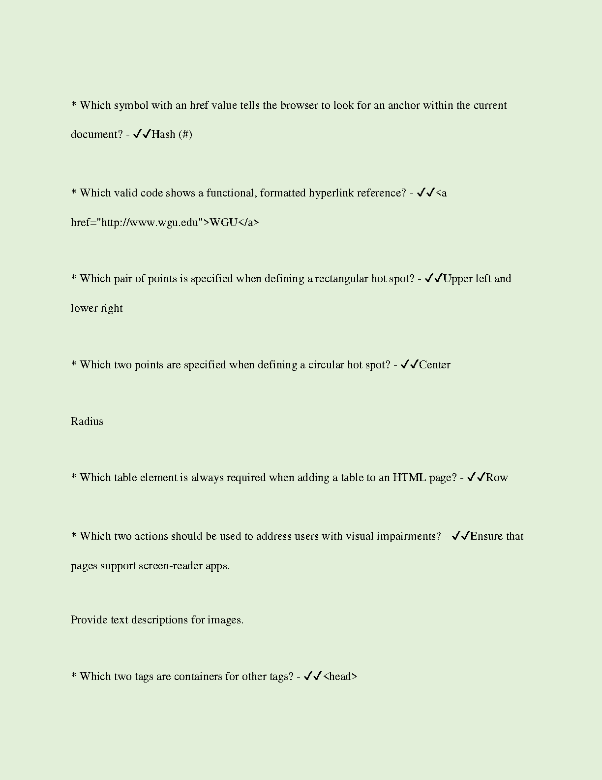 WGU C779 Web Dev Study Guide JS CSS SASS IMG-3