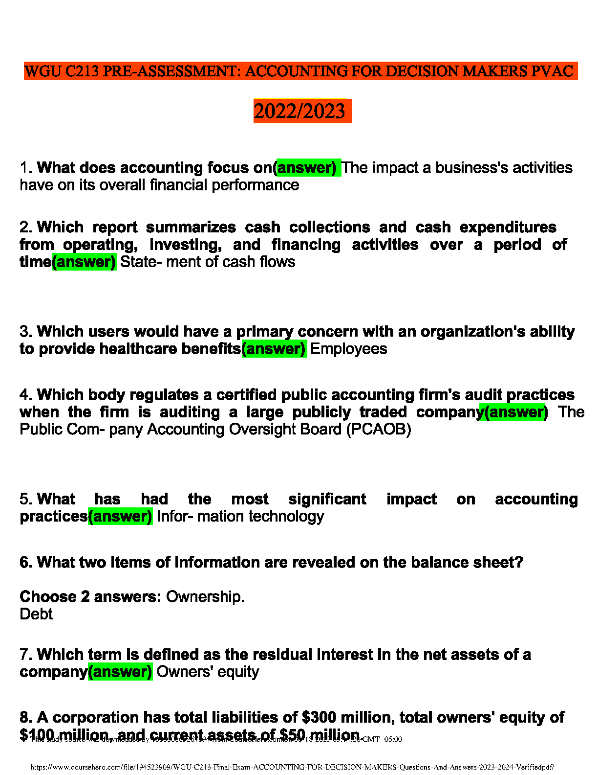WGU C213 Pre-Assessment Study Guide Accounting PVAC IMG-1