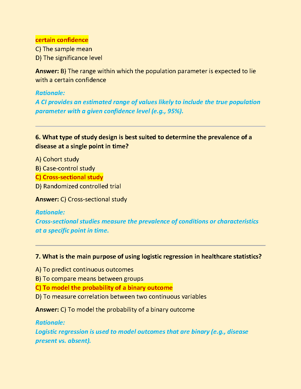 WGU C784 Applied Healthcare Statistics Test Bank 2025 IMG-3
