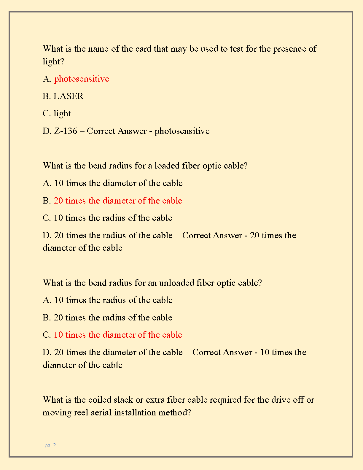 SCTE BTCS 2026 Test Bank Fiber Optic Cert