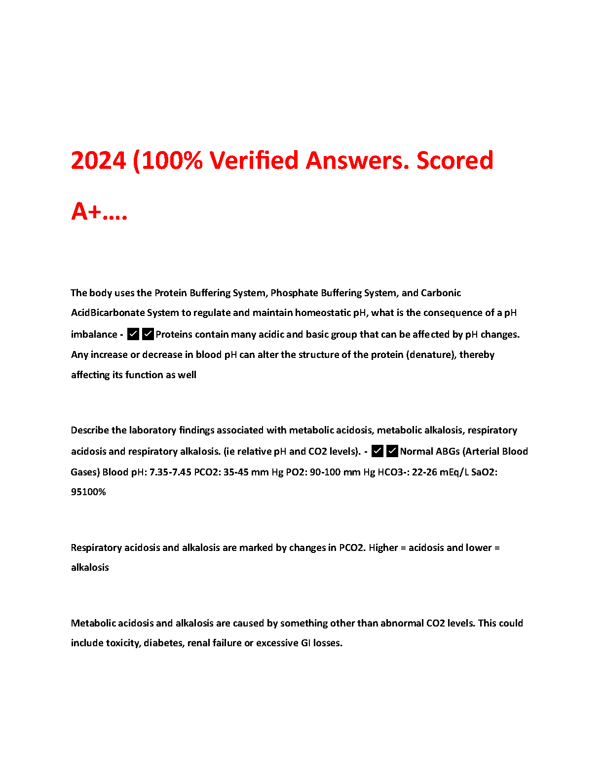 WGU D236 Pathophysiology Exam Qs and As 2024 IMG-3