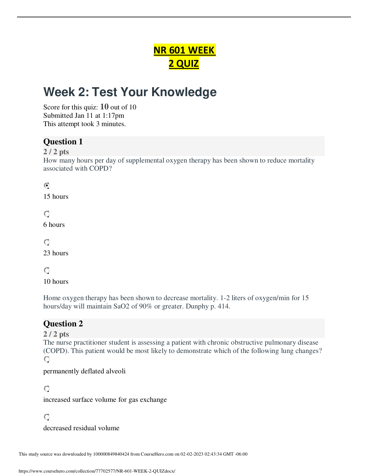 NR 601 Week 2 Quiz Study Guide 2024/2025: Pass First Attempt IMG-1