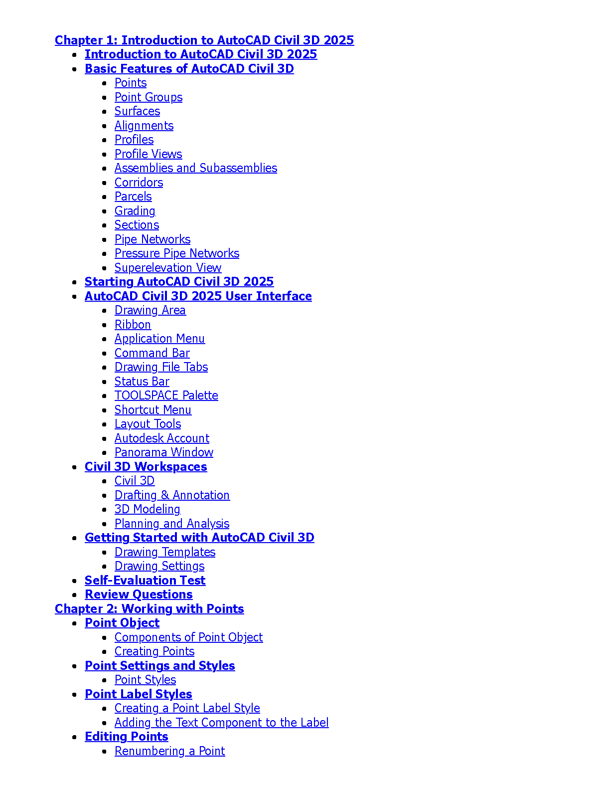 AutoCAD Civil 3D 2025 Test Bank & Solutions Manual