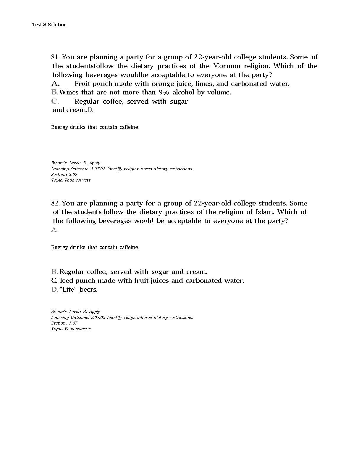 Nutrition For Healthy Living, 6th Edition TEST BANK IMG-1