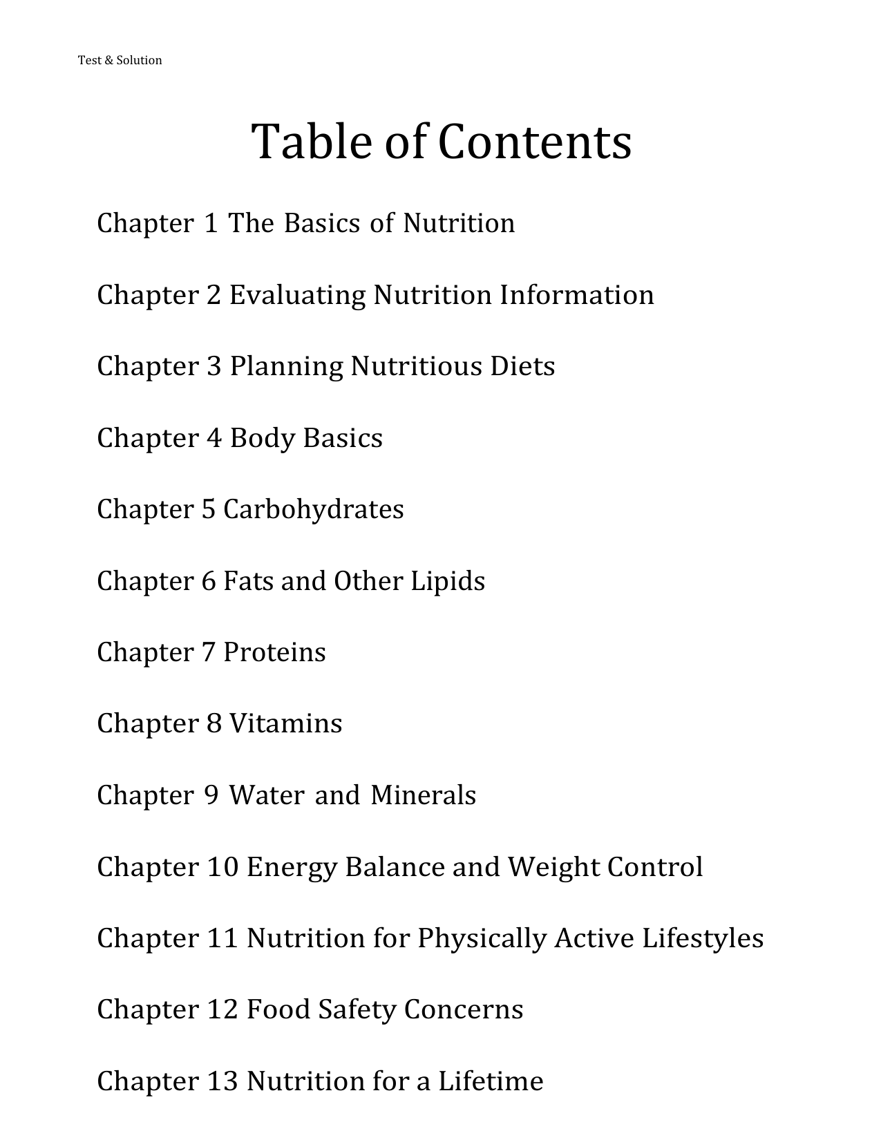 Nutrition For Healthy Living, 6th Edition TEST BANK