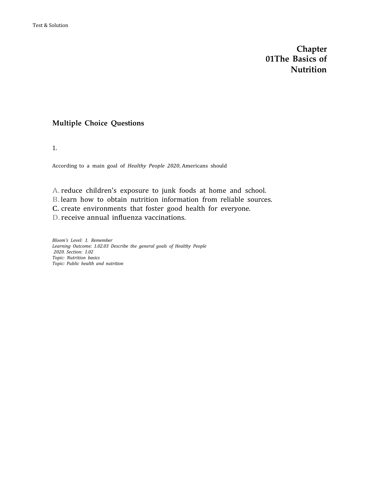 Nutrition For Healthy Living, 6th Edition TEST BANK IMG-3