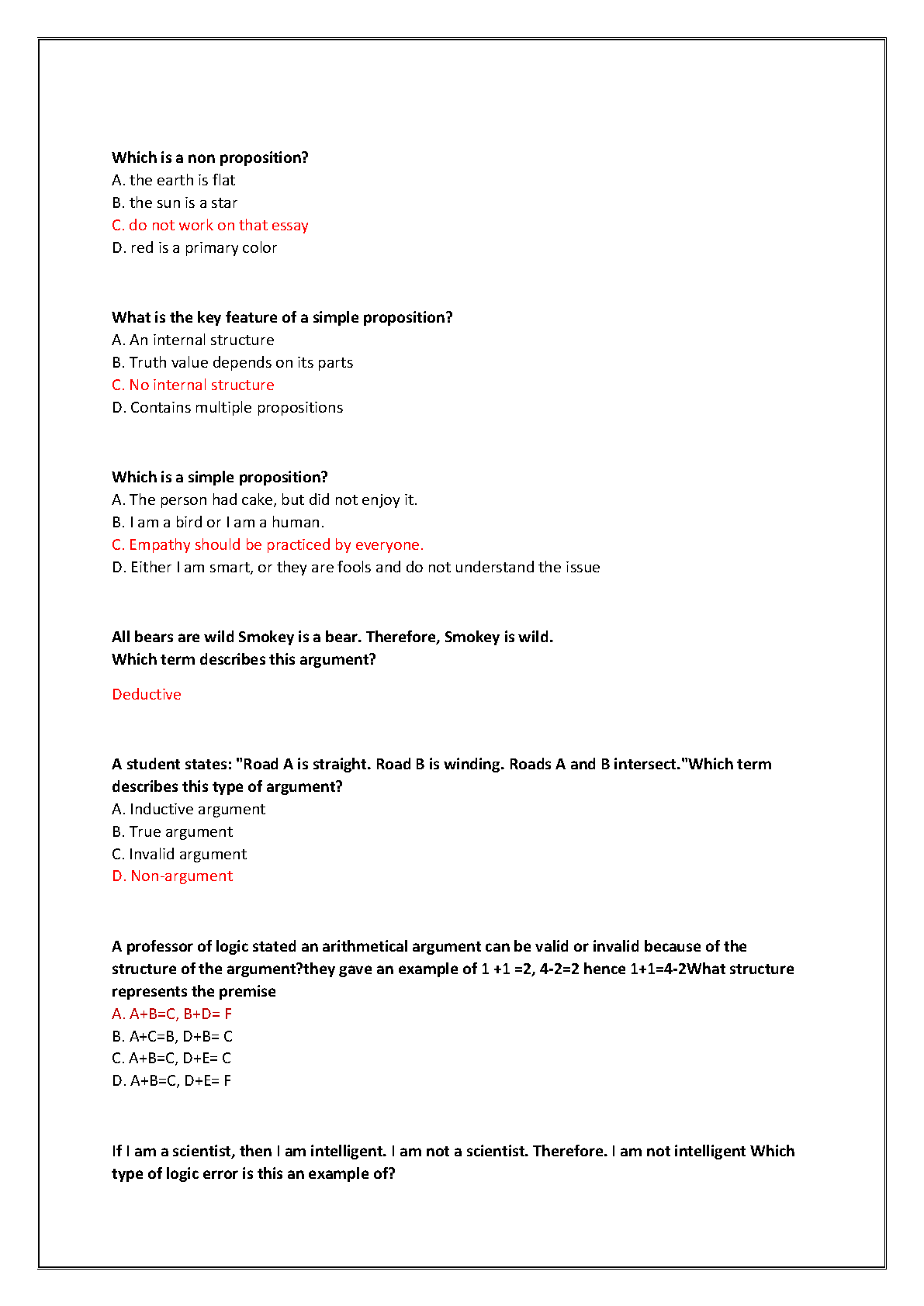 WGU D265 Critical Thinking OA 2025 Actual Exams With Detailed Answers