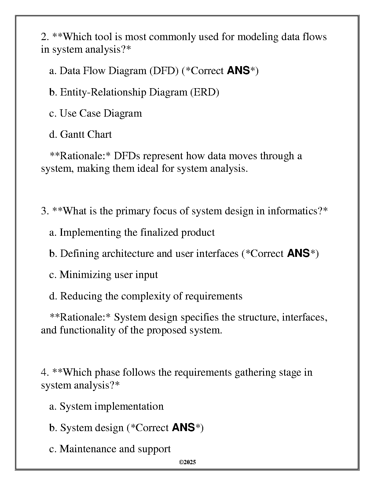 NURS 6702 Informatics Objective Assessment Review Q&A WGU C798 2025