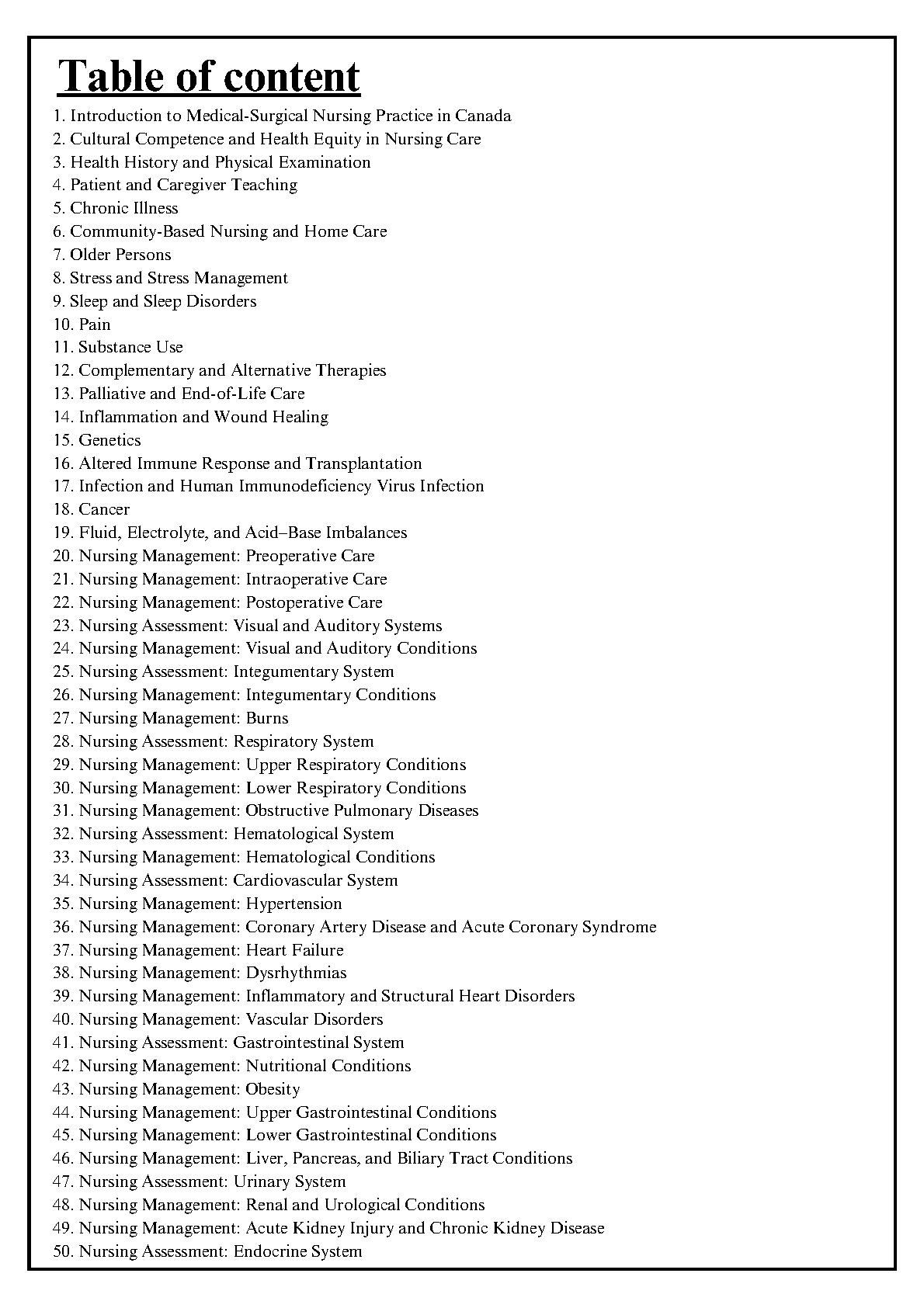 Lewis Med Surg Nursing CA 5e Test Bank 2026/27
