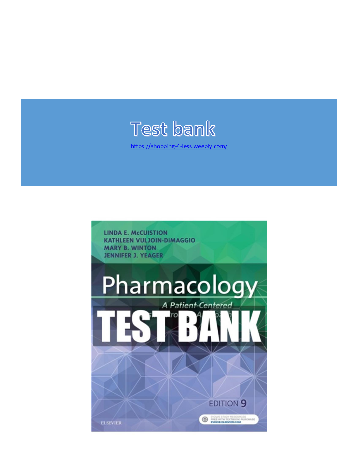 Pharmacology Test Bank 9th Ed 2026/27 Student Resource IMG-1