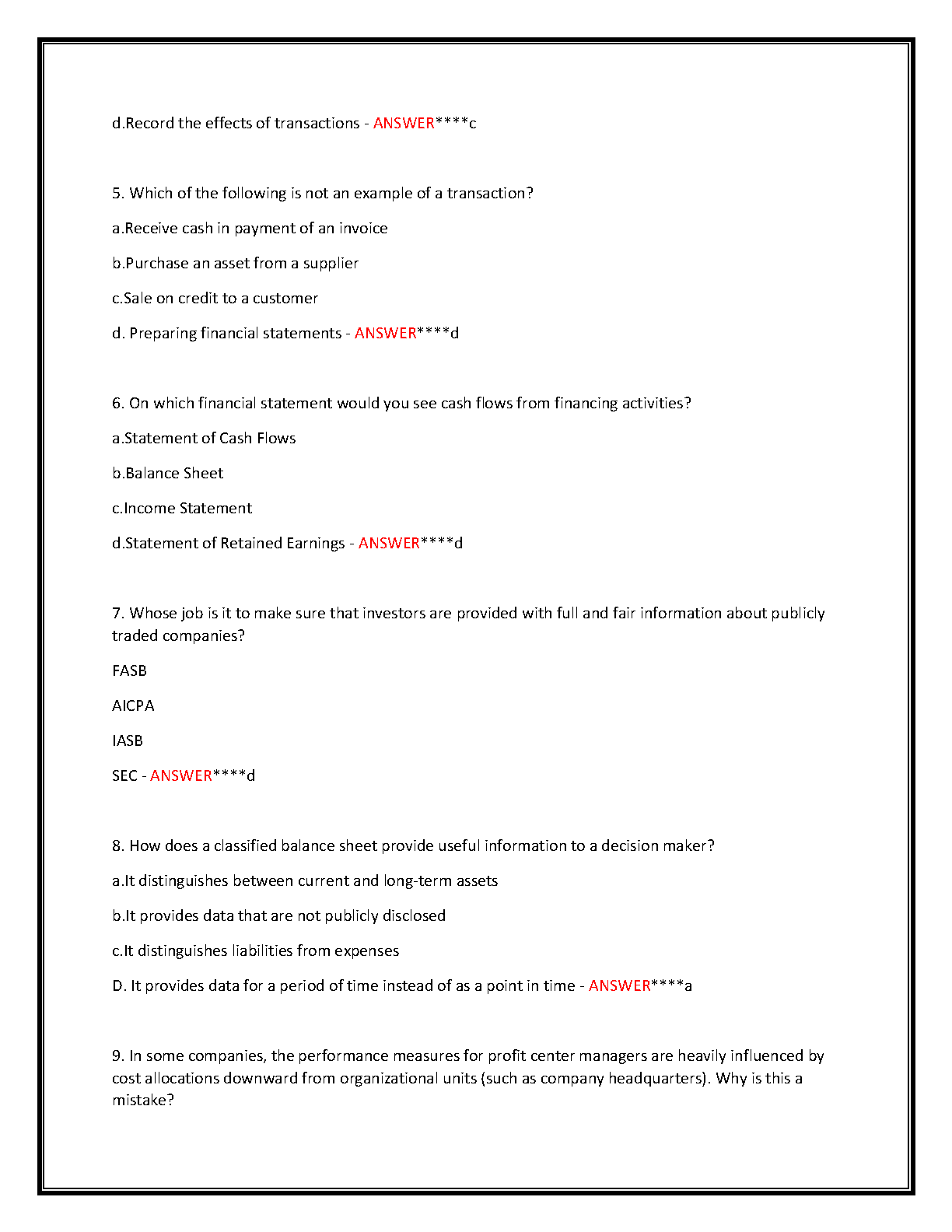 WGU D196 Test Bank 2025 | 250 Questions & Answers