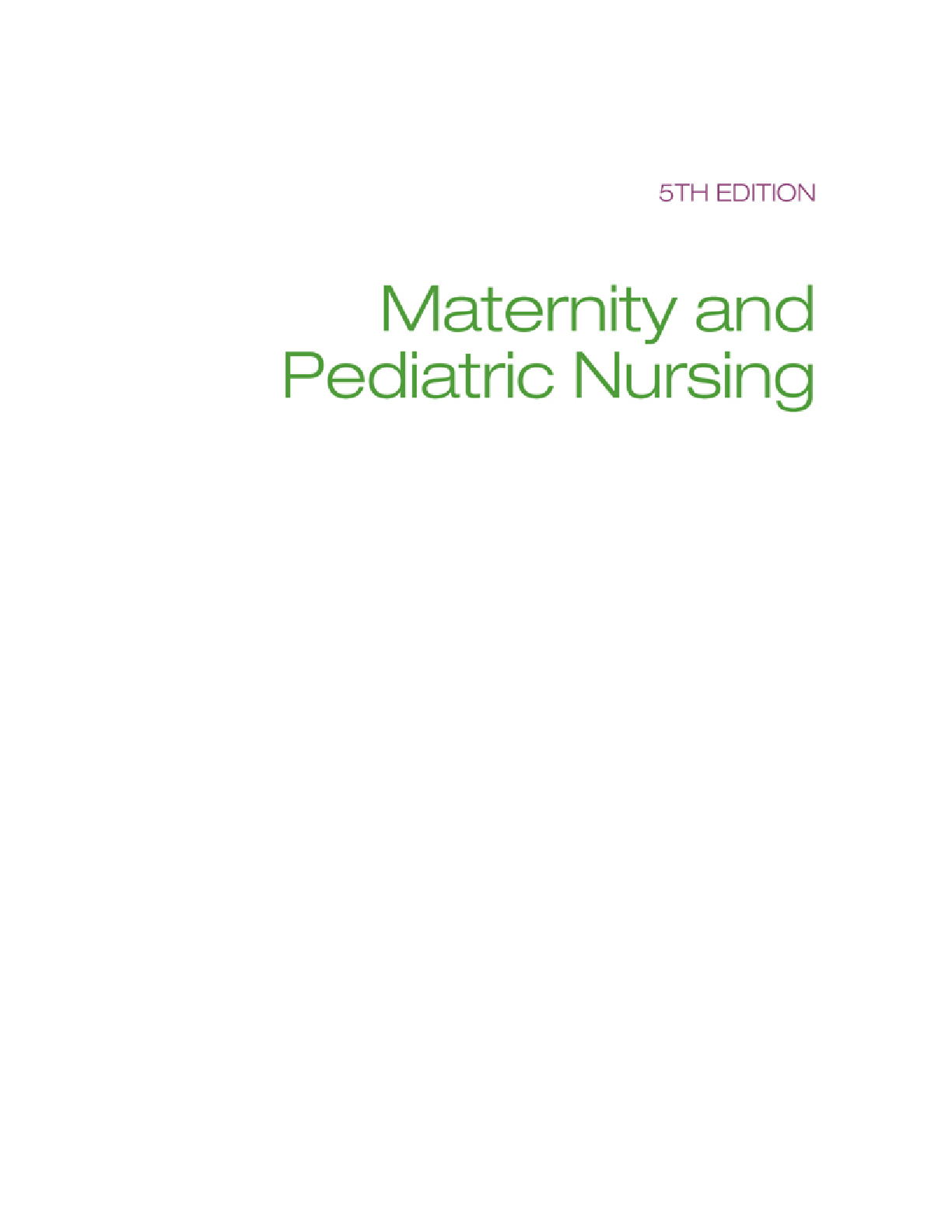 Ricci Maternity & Pediatrics Nursing Test Bank 2026/27