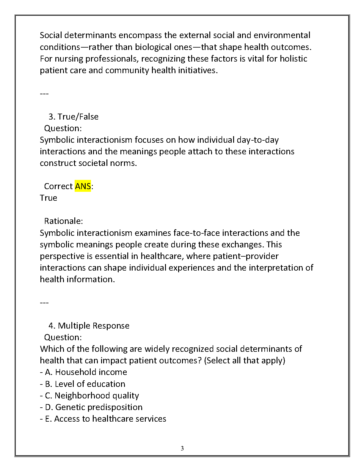 WGU C273 Sociology Final Exam Study Guide & Answers 2025 IMG-3