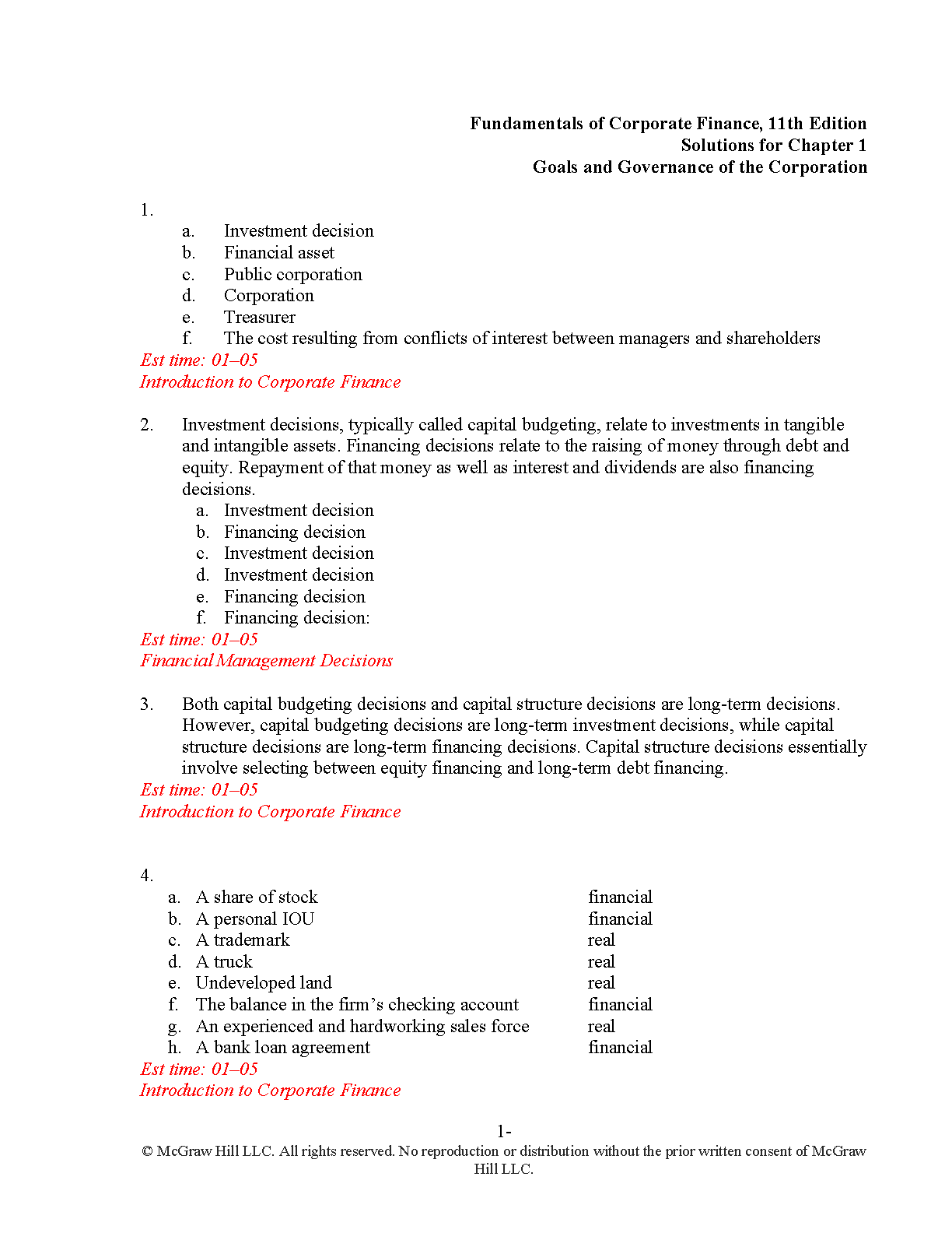 Fundamentals Of Corporate Finance, 11th Edition IMG-1