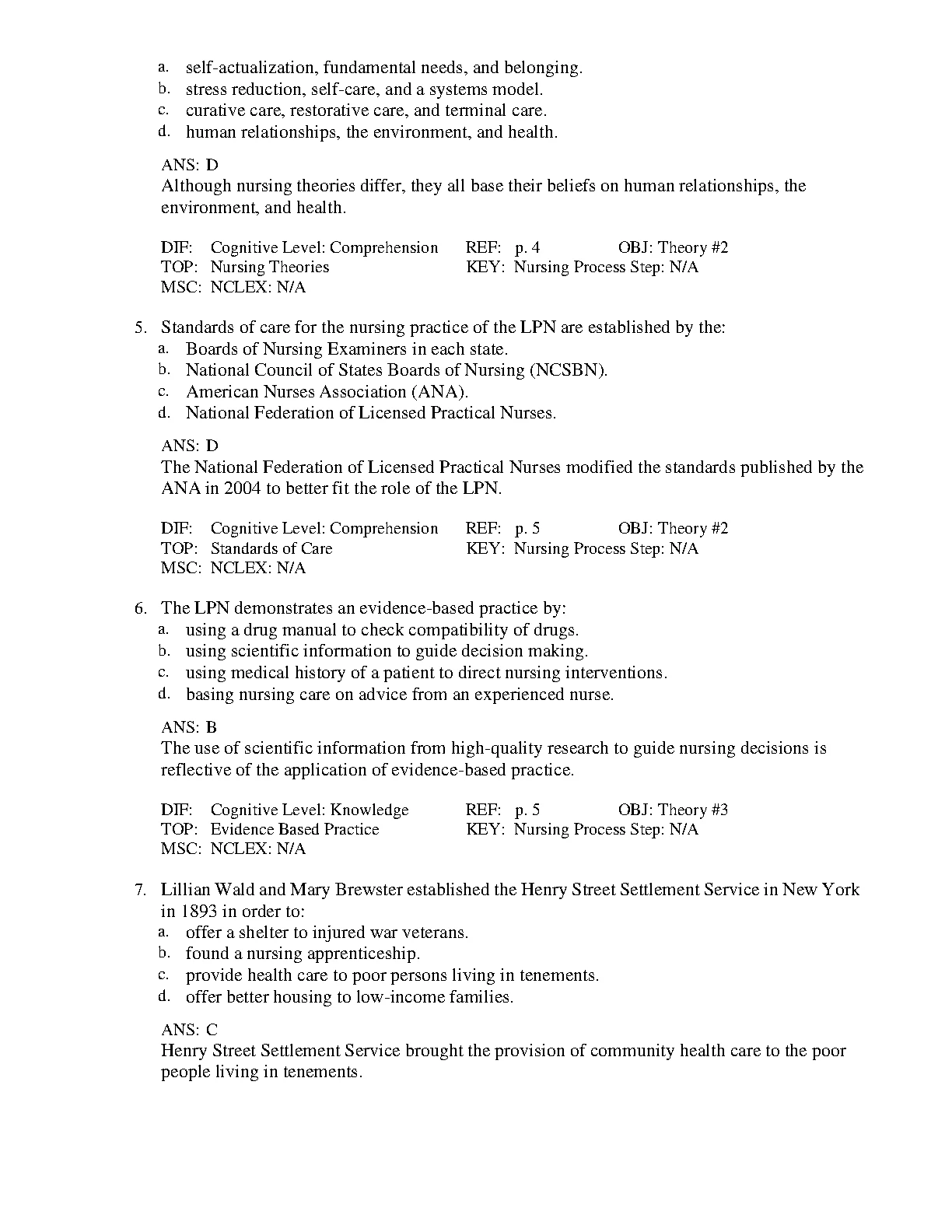 Nursing Fundamentals Test Bank 2026/27 deWit