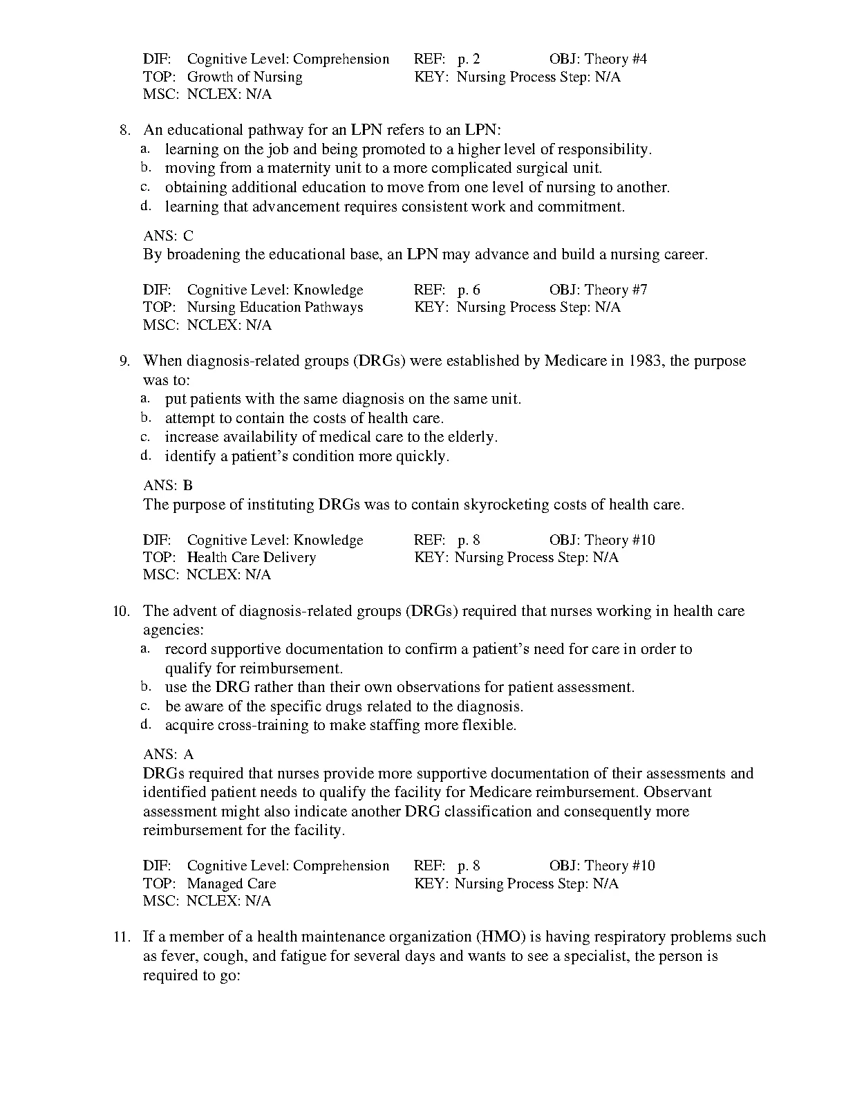 Nursing Fundamentals Test Bank 2026/27 deWit IMG-3