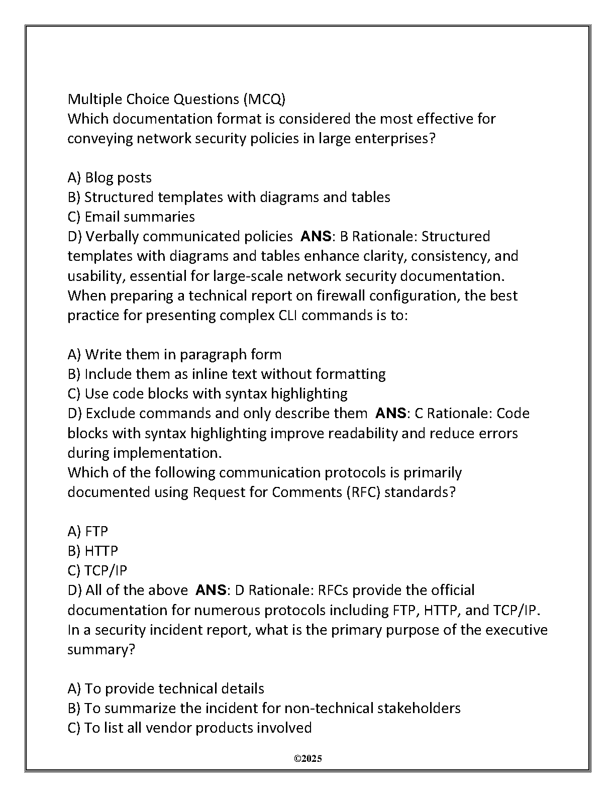 WGU D339 Technical Communication OA Test Bank 2025 Questions and Answers