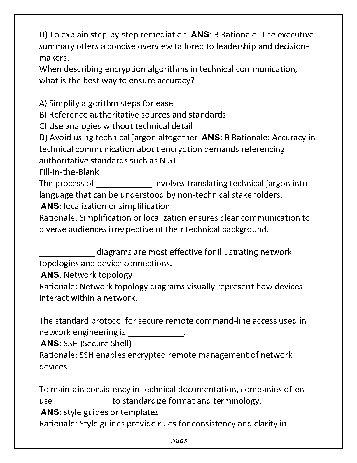 WGU D339 Technical Communication OA Test Bank 2025 Questions and Answers IMG-3