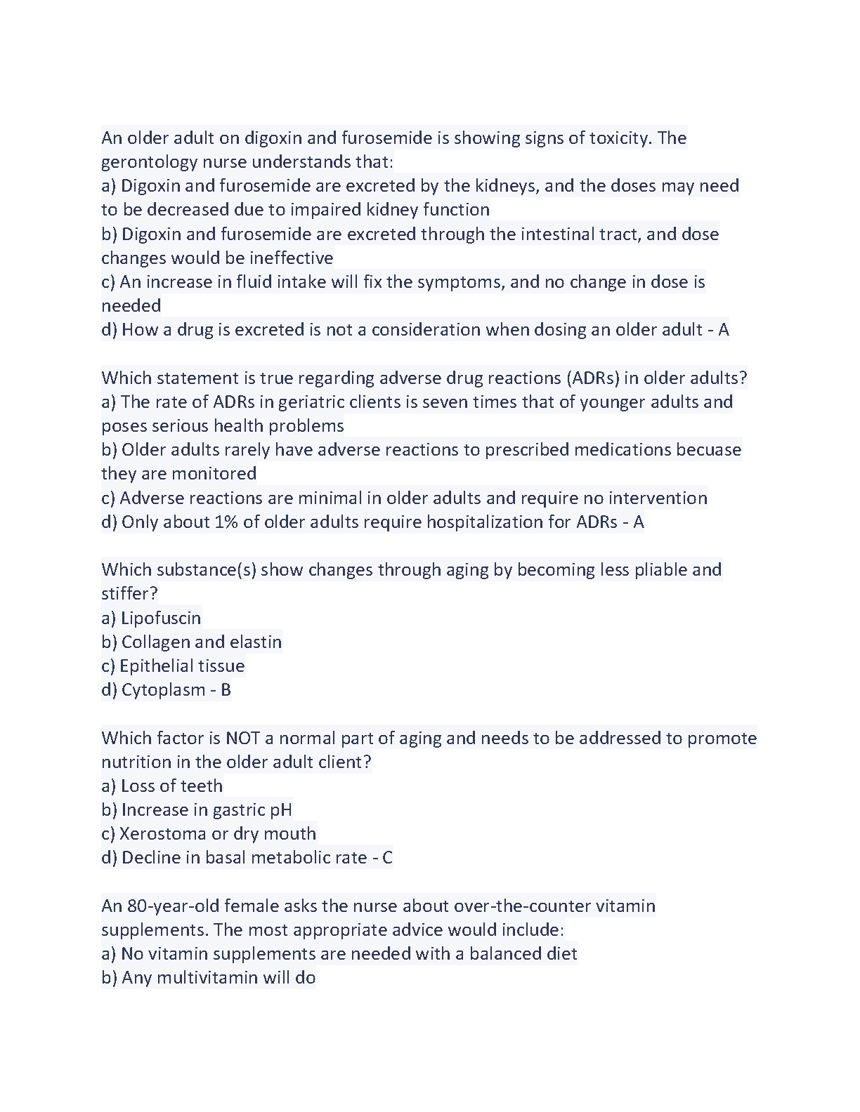 ANCC Gerontology Nursing Qs & As 2026/27 Study Pack IMG-3