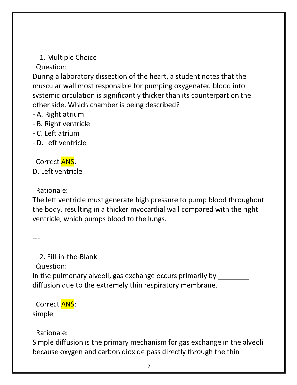 WGU D313 Anatomy Physiology II Exam Questions Answers 2025