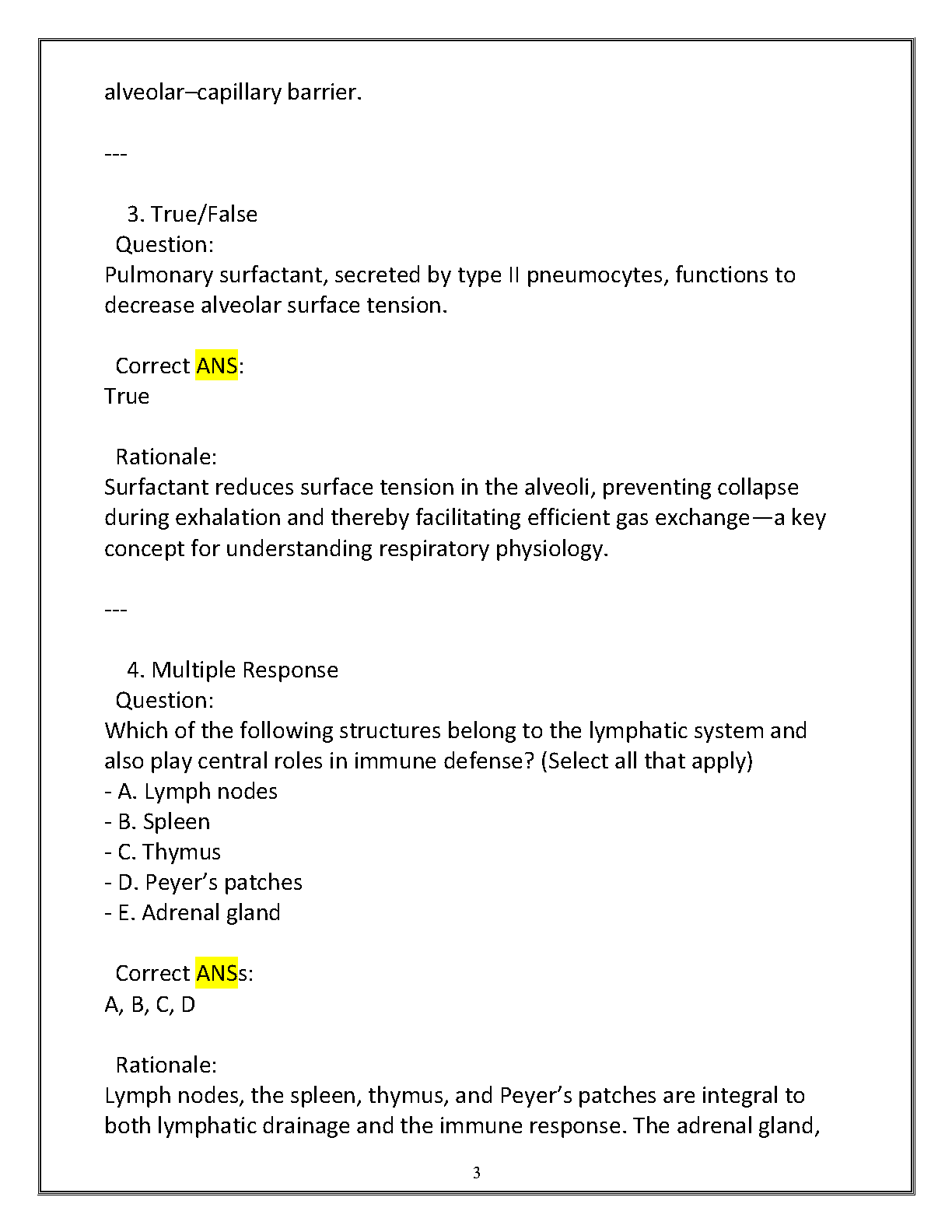 WGU D313 Anatomy Physiology II Exam Questions Answers 2025 IMG-3