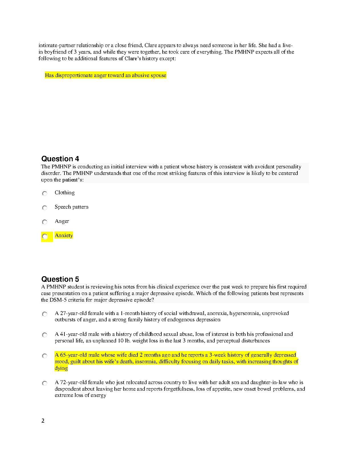 PMHNP Test Bank Varcarolis 9th Edition 2026/27 Study Guide