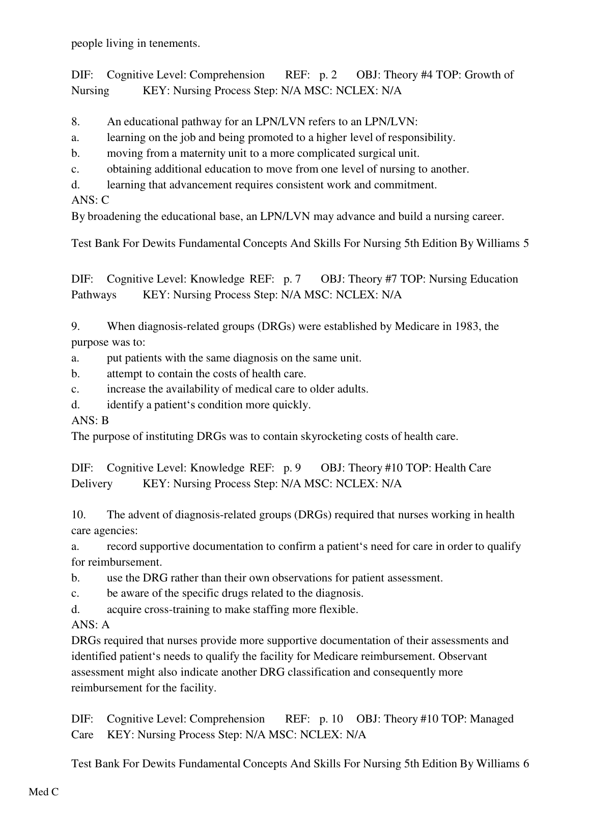 Dewits Fundamental Concepts And Skills For Nursing 6th Ed IMG-1