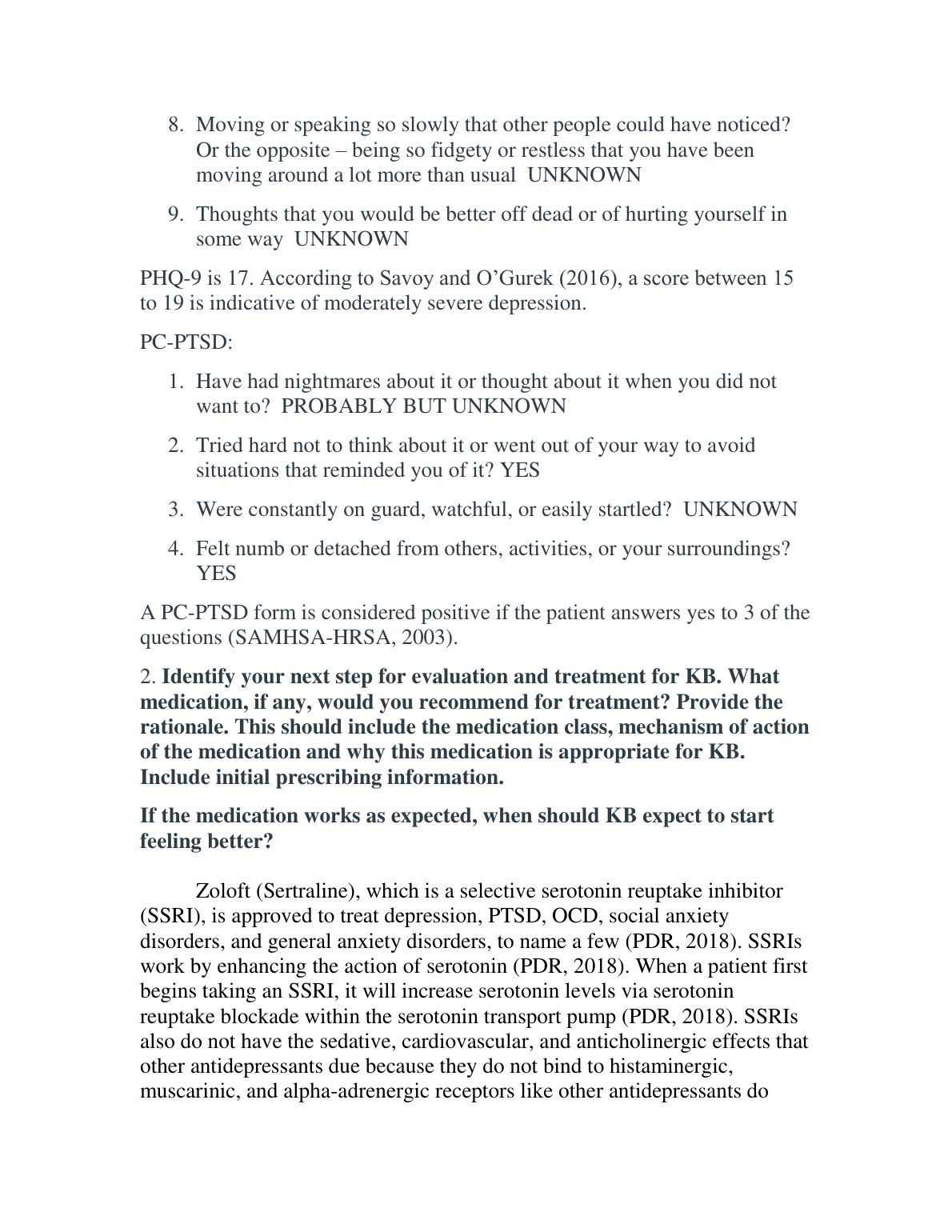 NR601 Week 3 TD2 Anxiety Depression Case Study Solutions IMG-1
