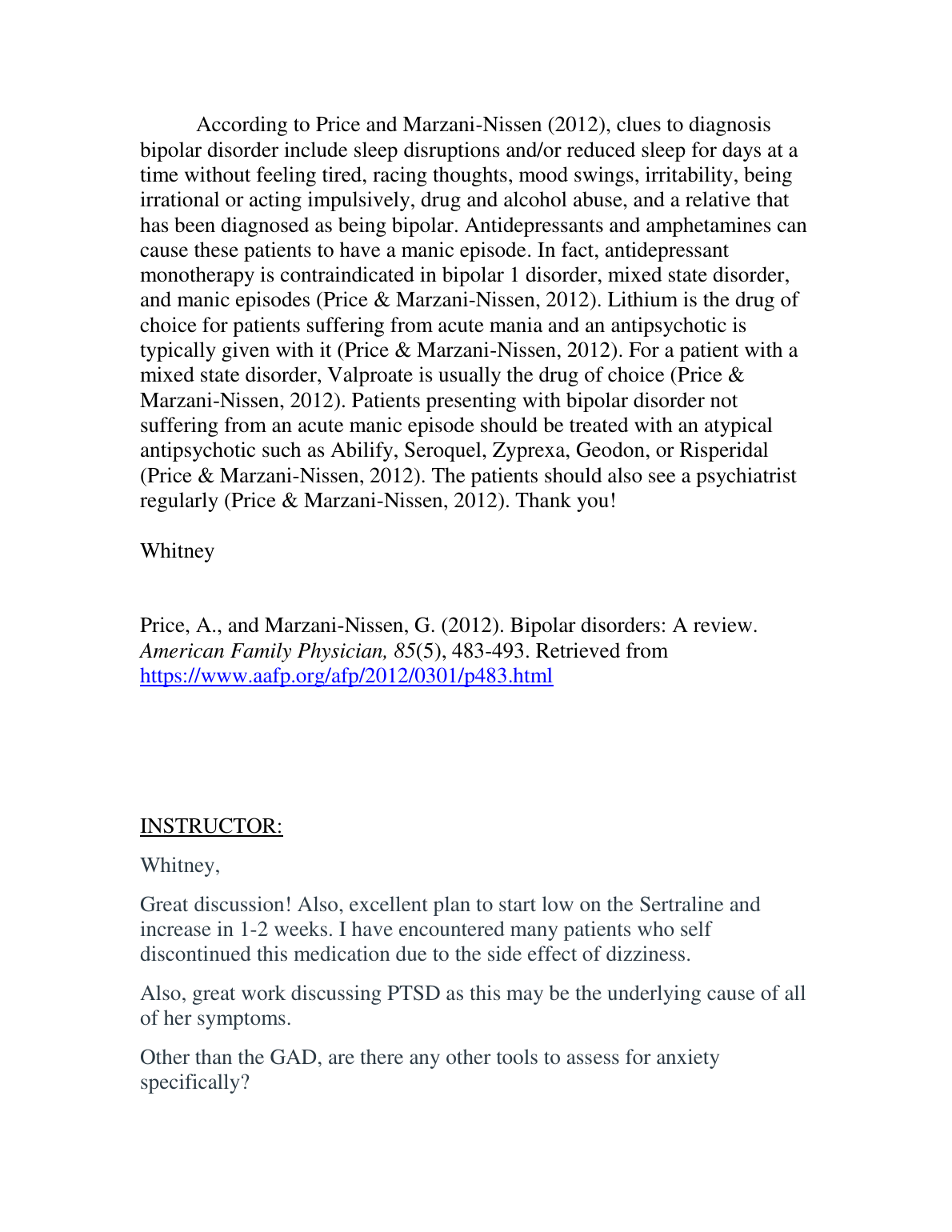NR601 Week 3 TD2 Anxiety Depression Case Study Solutions IMG-3
