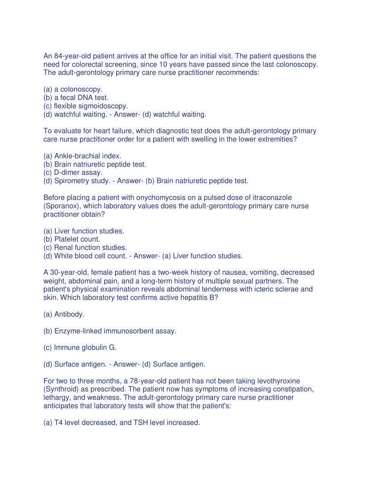 ANCC Exam Prep Questions & Answers 2026/27 Study Kit