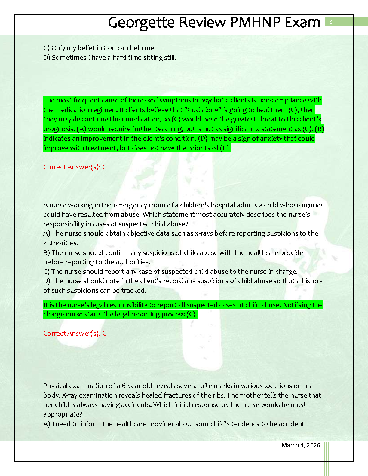 PMHNP Exam 2 2025/26 Practice Questions & Rationales IMG-3