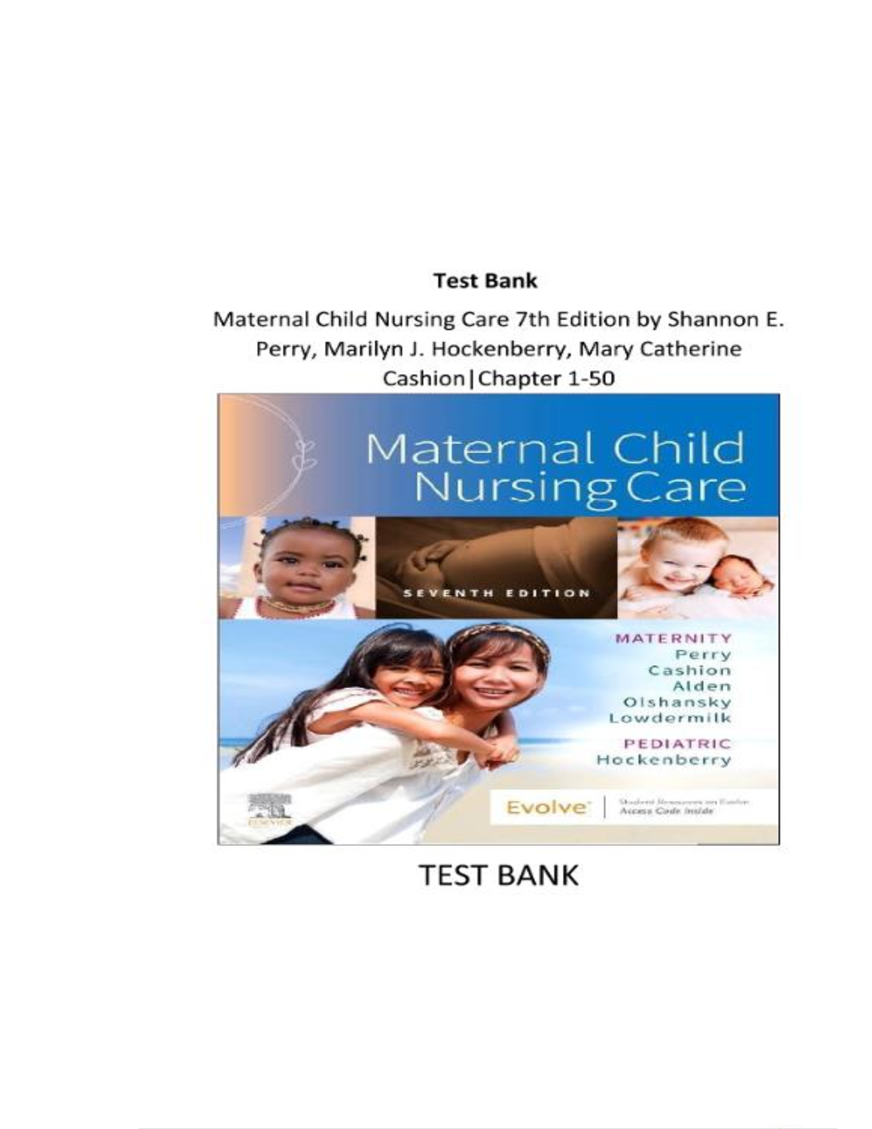 Maternal Child Nursing Care Test Bank 2026/2027 IMG-1