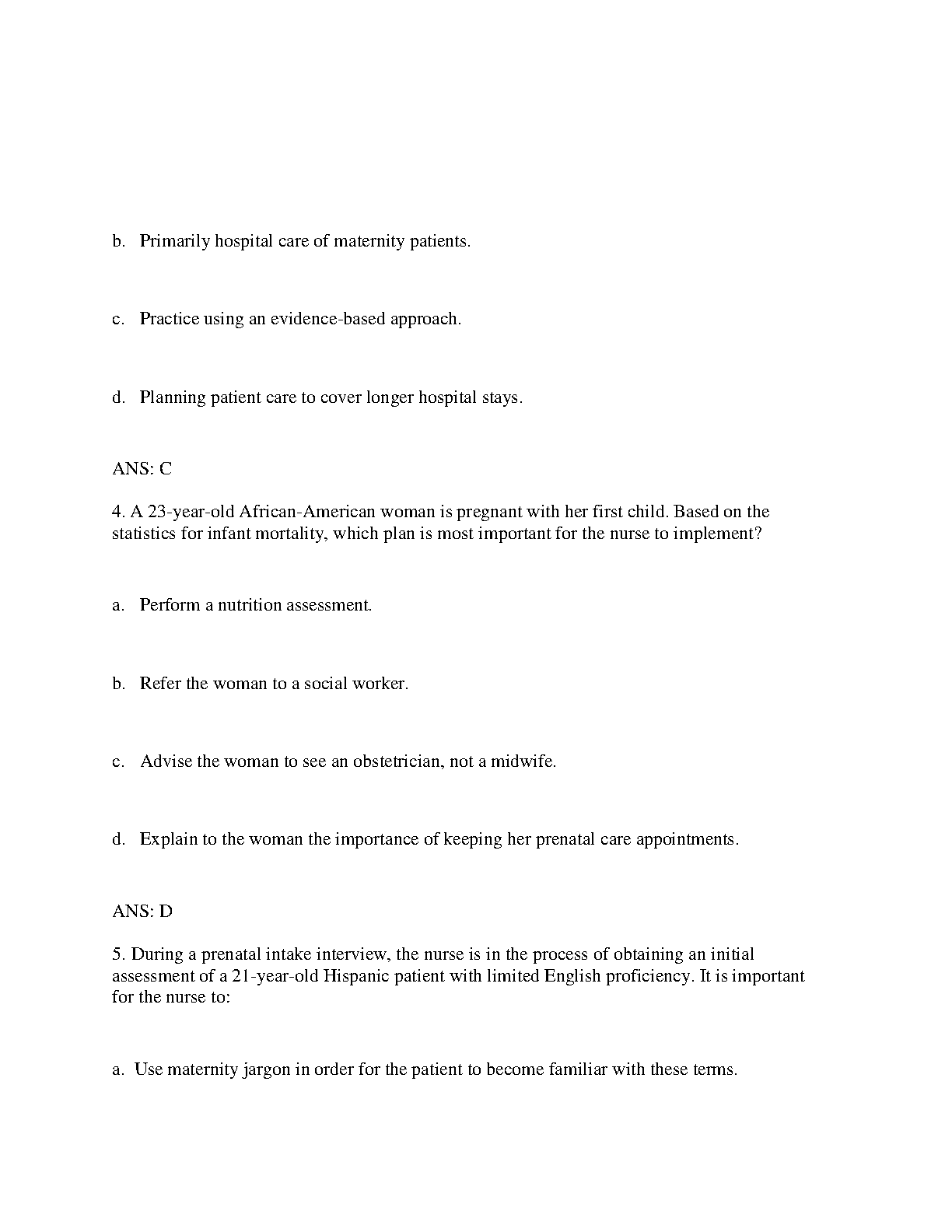 Maternal Child Nursing Care Test Bank 2026/2027 IMG-3
