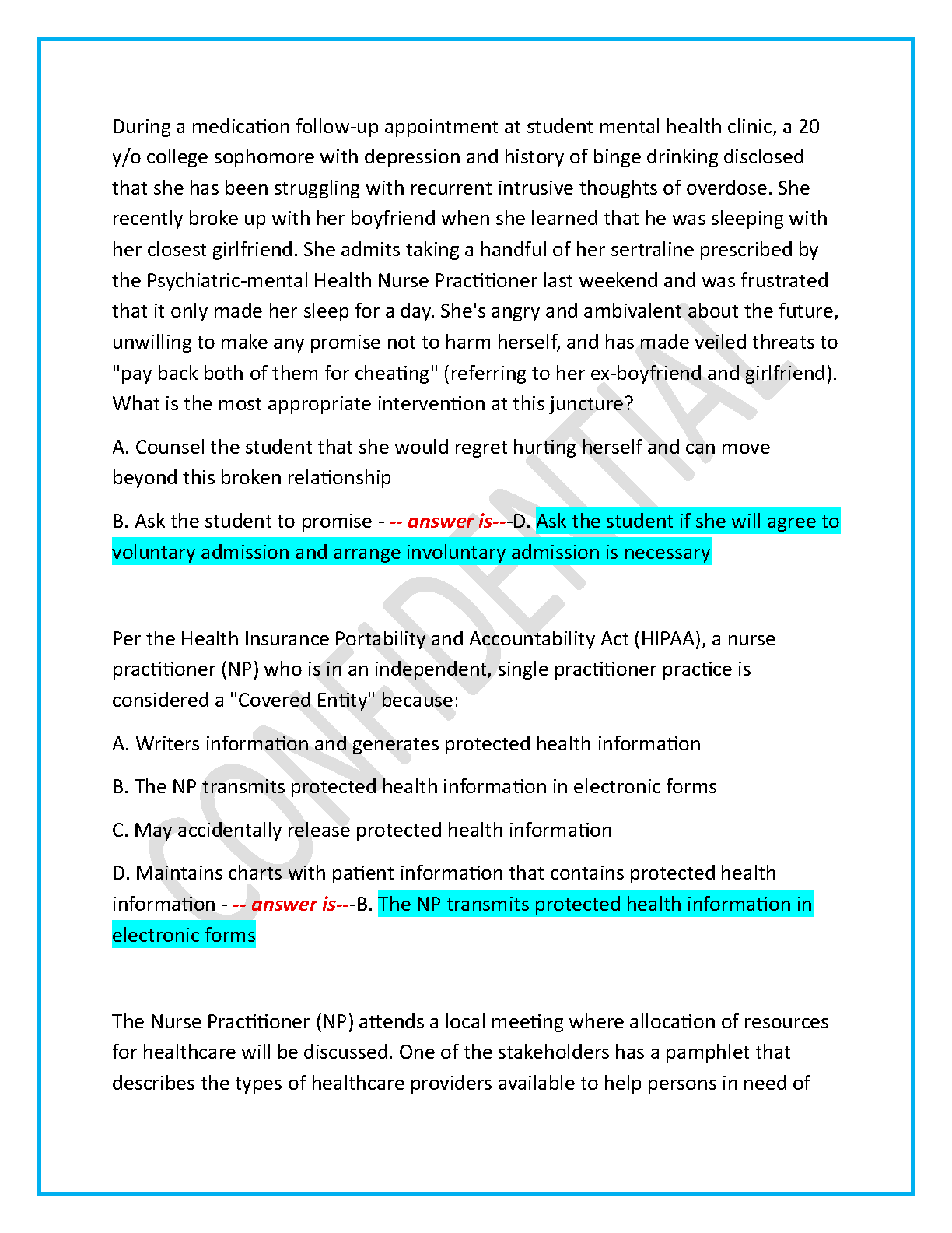 PMHNP Test Bank 2026/27 | ANCC Certified Questions & Answers
