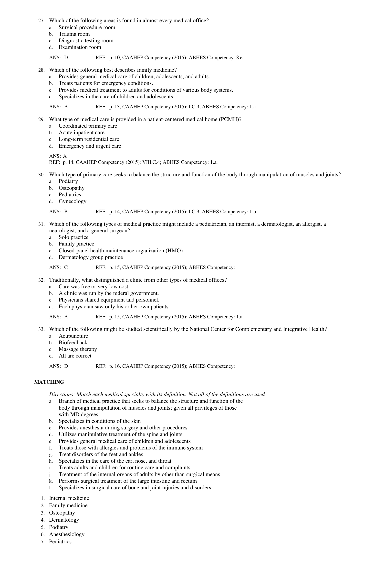 Today's Medical Assistant 4th Edition TEST BANK IMG-1