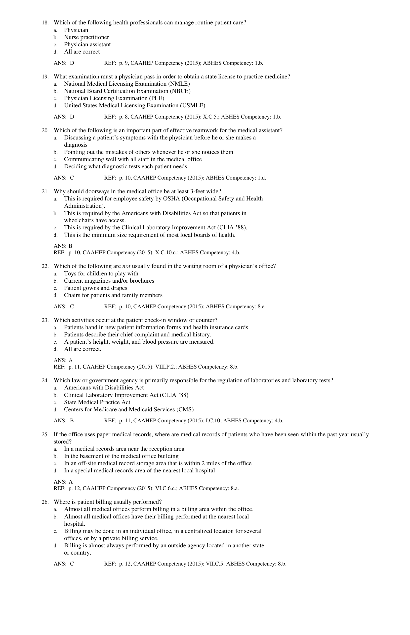 Today's Medical Assistant 4th Edition TEST BANK IMG-3