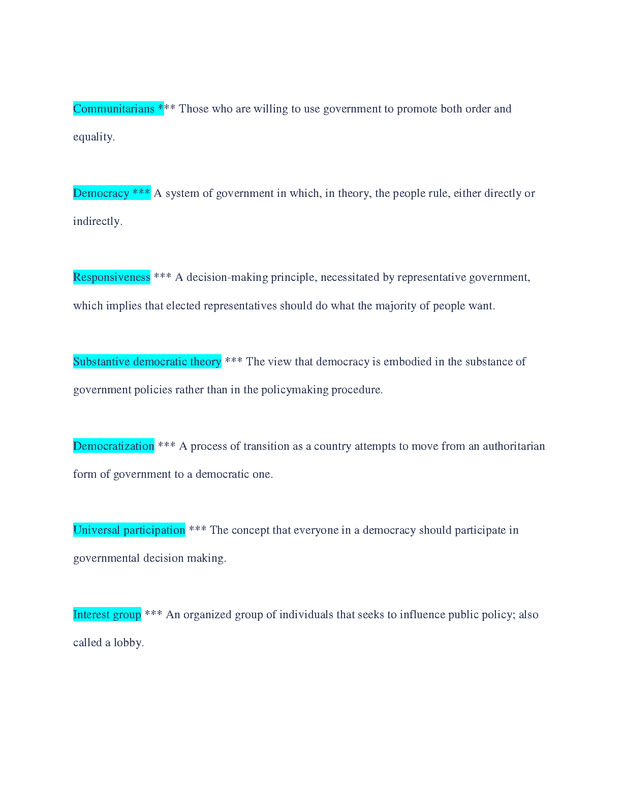 WGU C181 US Govt & Constitution Exam Guide with Solutions IMG-3
