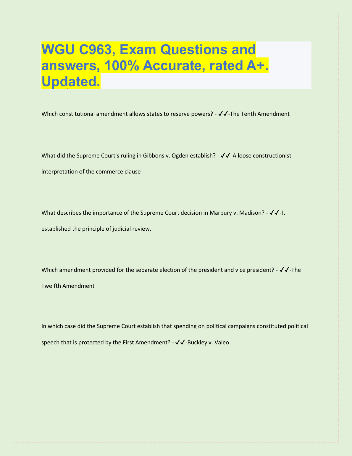 WGU C963 Exam Questions and Answers 2024/2025 IMG-1