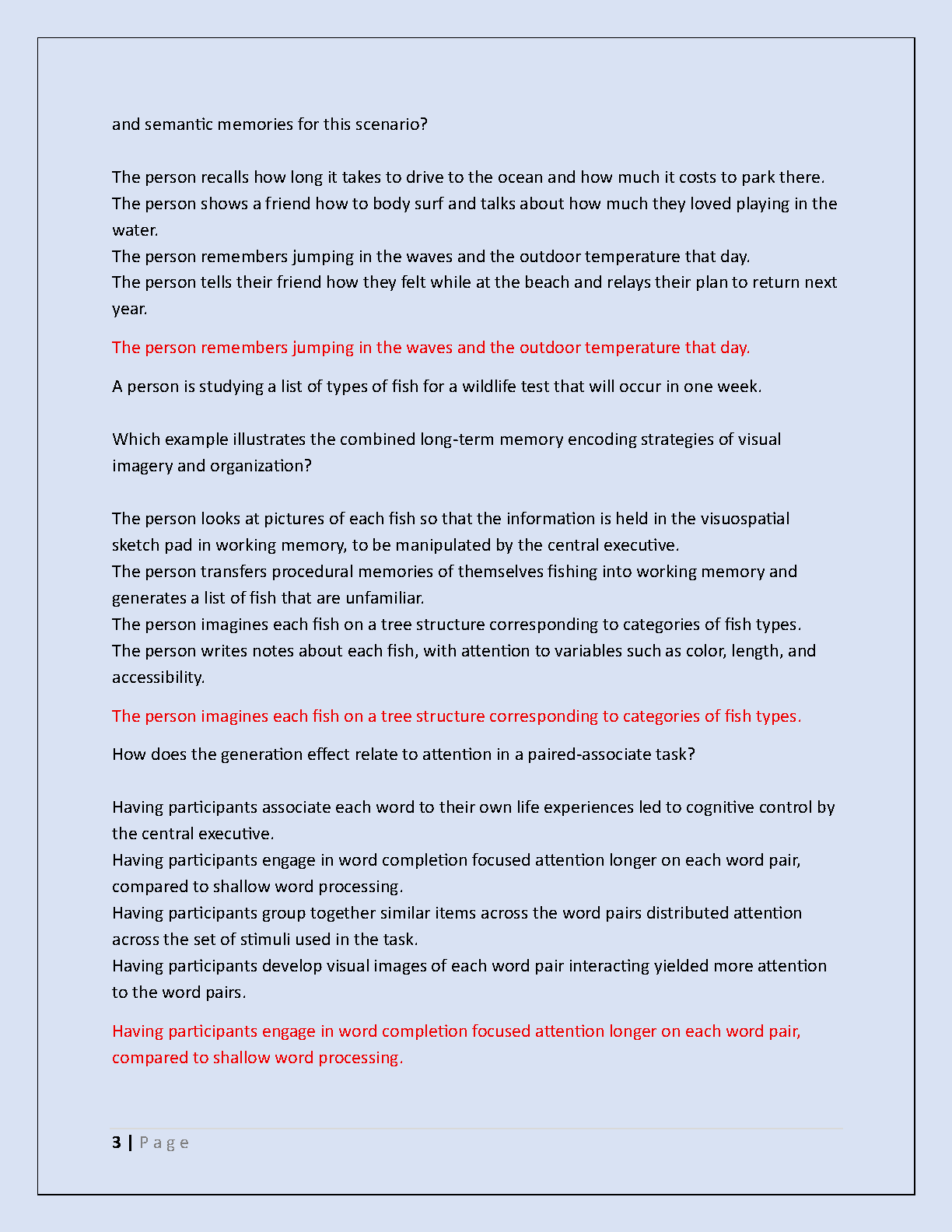 WGU D570 Cognitive Psych Pre-Assessment Study Guide IMG-3