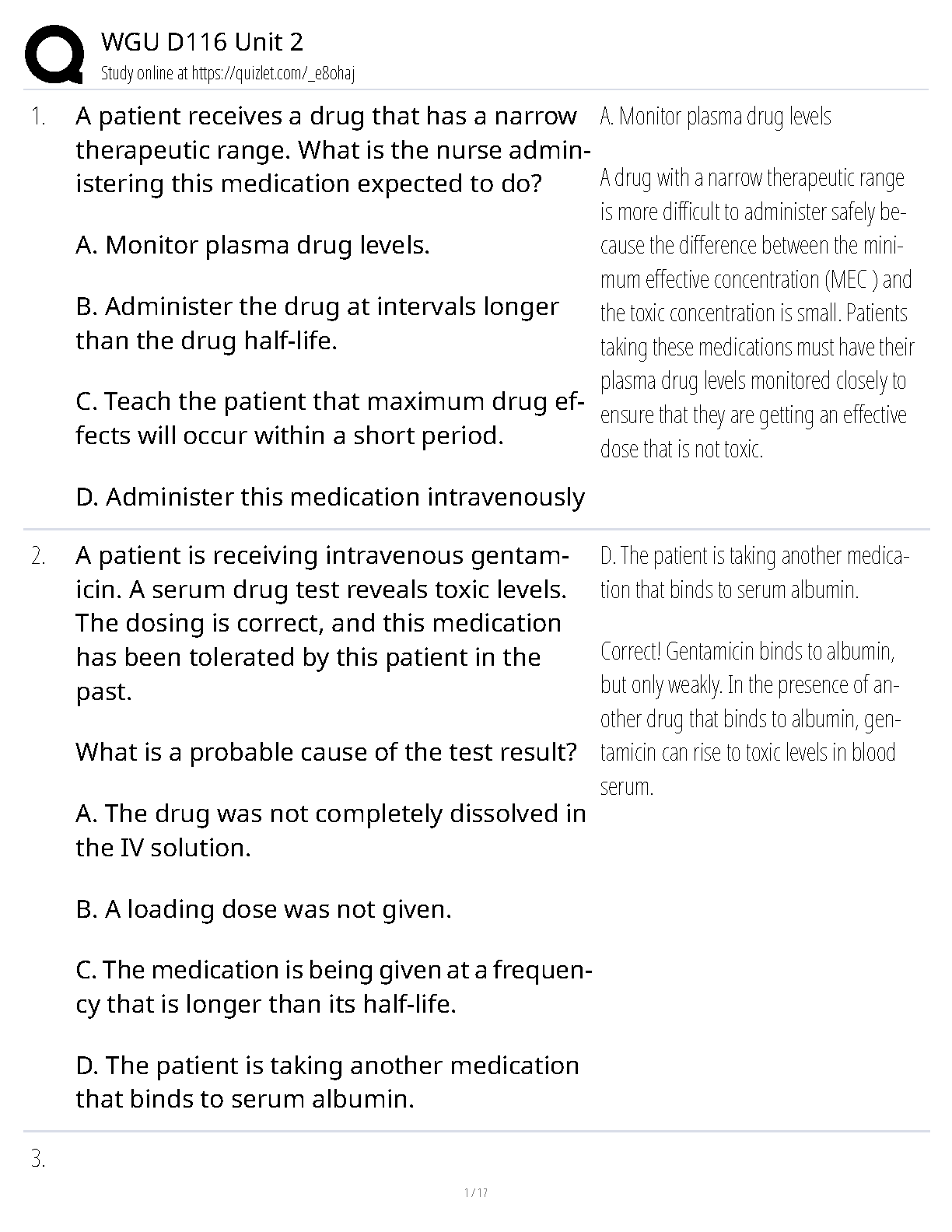 WGU D116 Unit 2 Pharmacology Study Guide 2024-2025 IMG-1