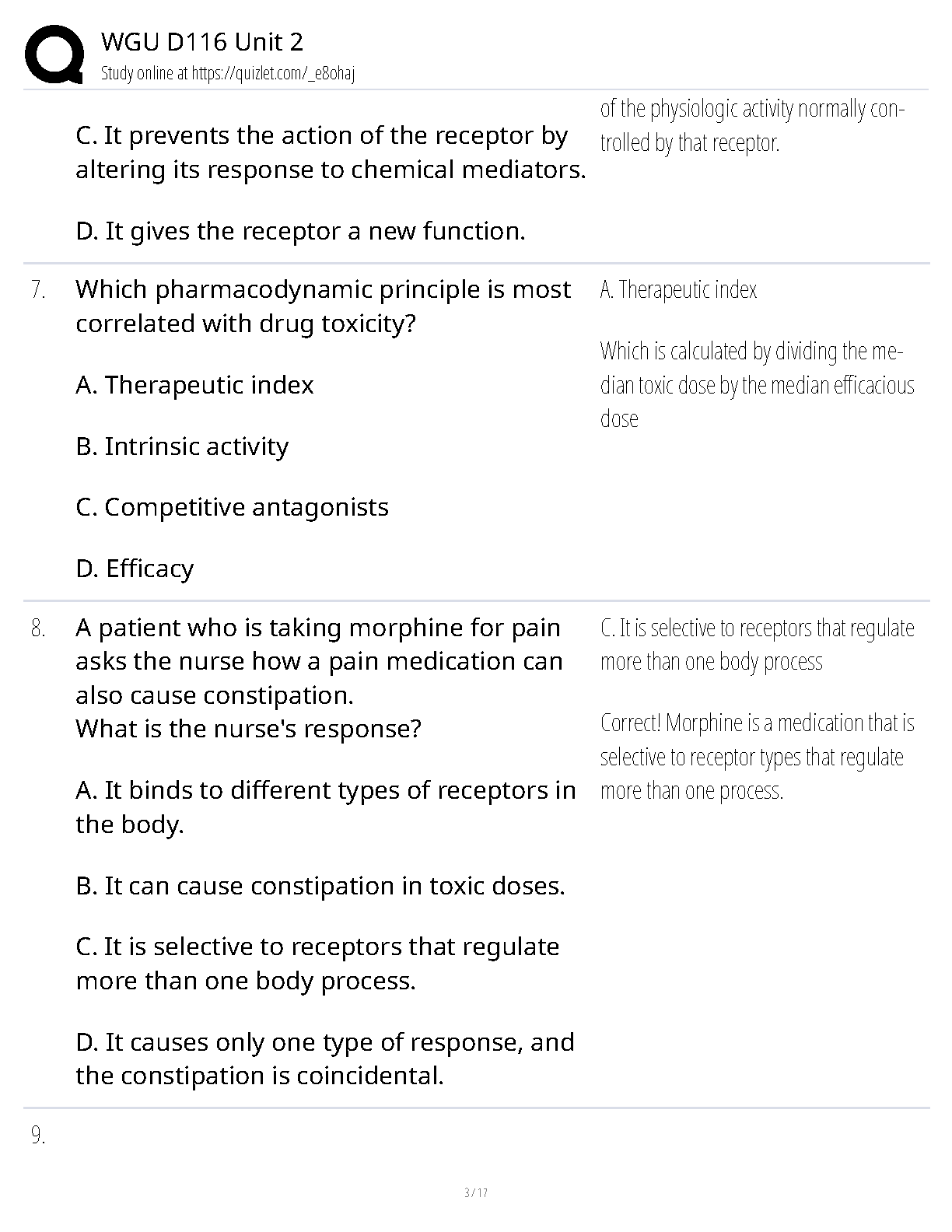 WGU D116 Unit 2 Pharmacology Study Guide 2024-2025 IMG-3