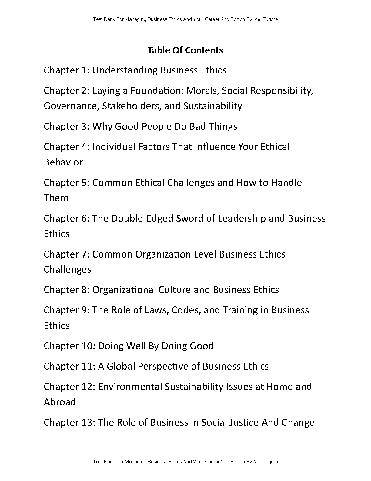 Managing Business Ethics Test Bank 2nd Ed Ch 1-13 IMG-3