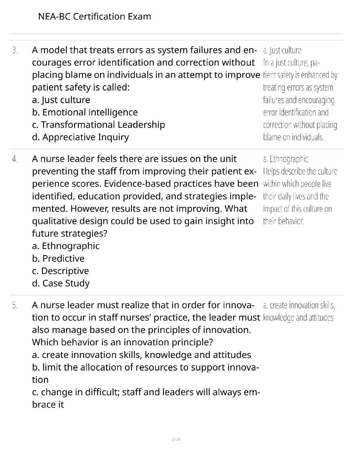 NEA-BC Nurse Executive Practice Questions and Answers IMG-3