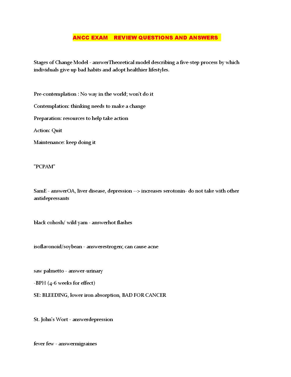 ANCC Nursing Exam Questions and Answers 2026/2027 IMG-1