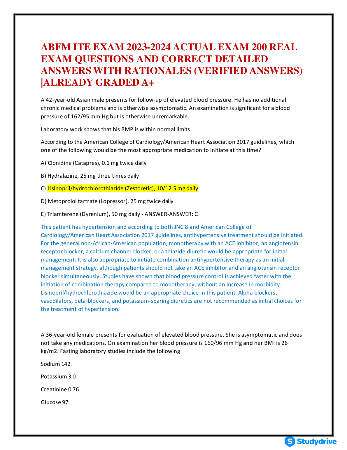 ABFM ITE Exam Practice Questions 2026/27