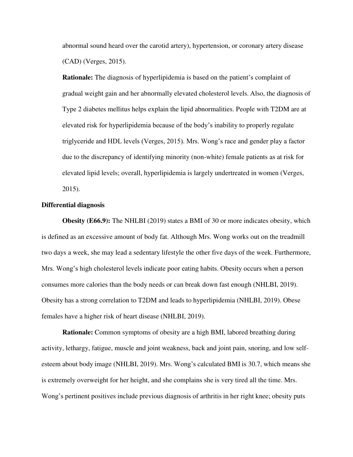 NR 601 Nursing Case Study Mrs Wong Diabetes SOAP Note Solution